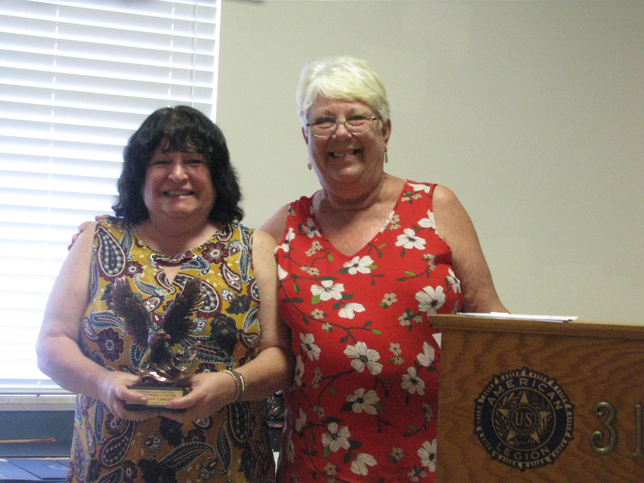 Auxiliary Member of the Year Maddie Lanagan