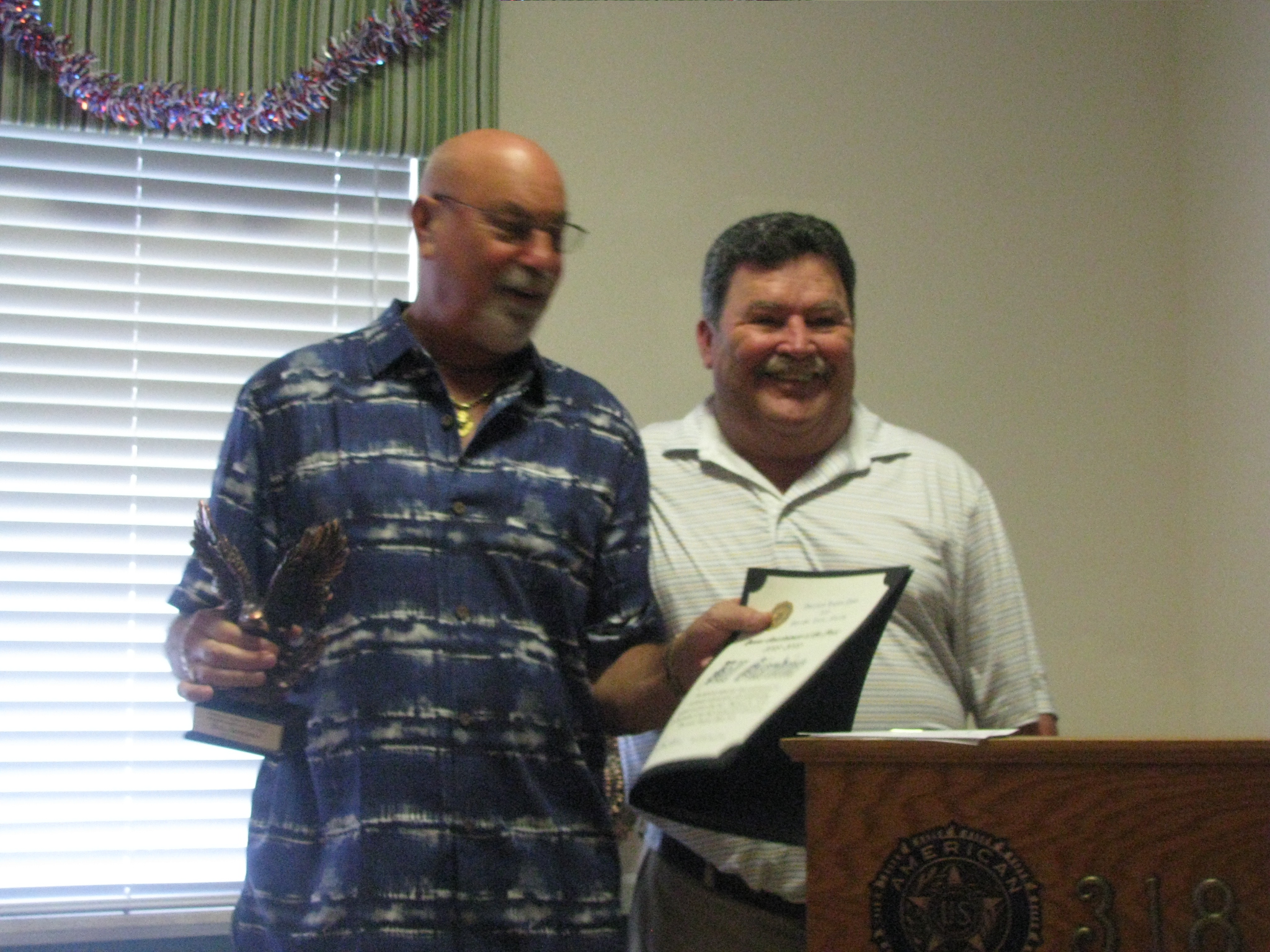 Honor Guard Member of the Year to Bill Giardina